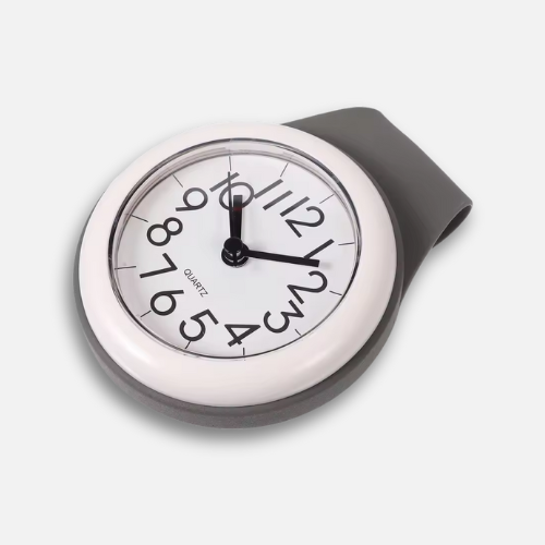 Horloge Murale Imperméable Ventouse | Salle Bain Cuisine | Étanche 20cm