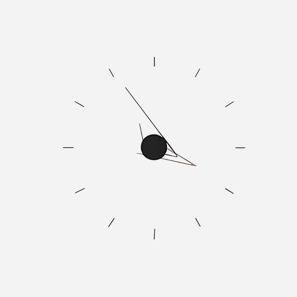 Horloge Minimaliste Nordique | Design Asymétrique | Sculpture Murale
