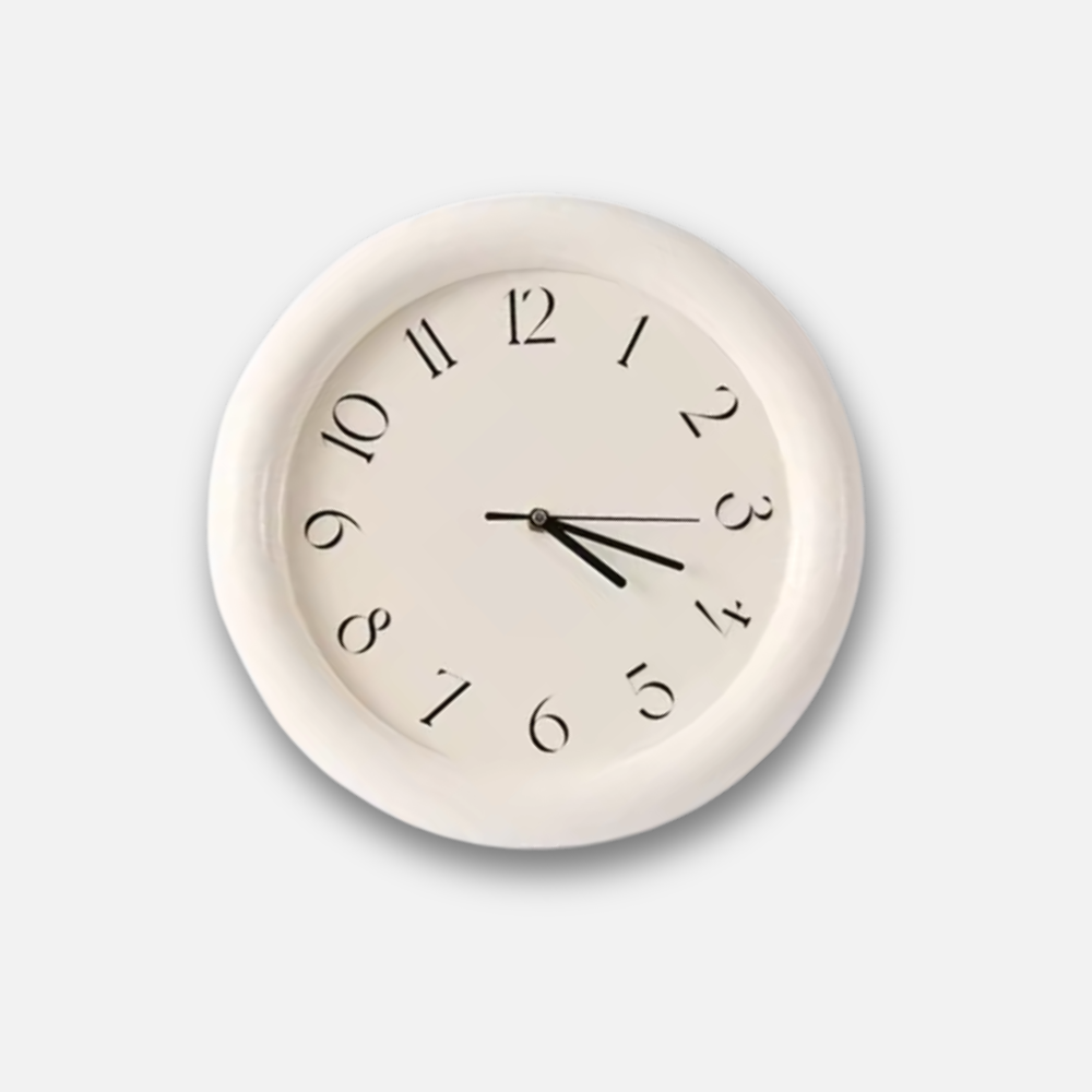 Horloge Murale Silencieuse 30cm | Design Moderne Minimaliste | ABS Résistant