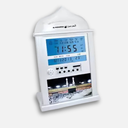 Horloge Murale Azan Islamique LCD | Rappel Prières Automatique | Calendrier Perpétuel