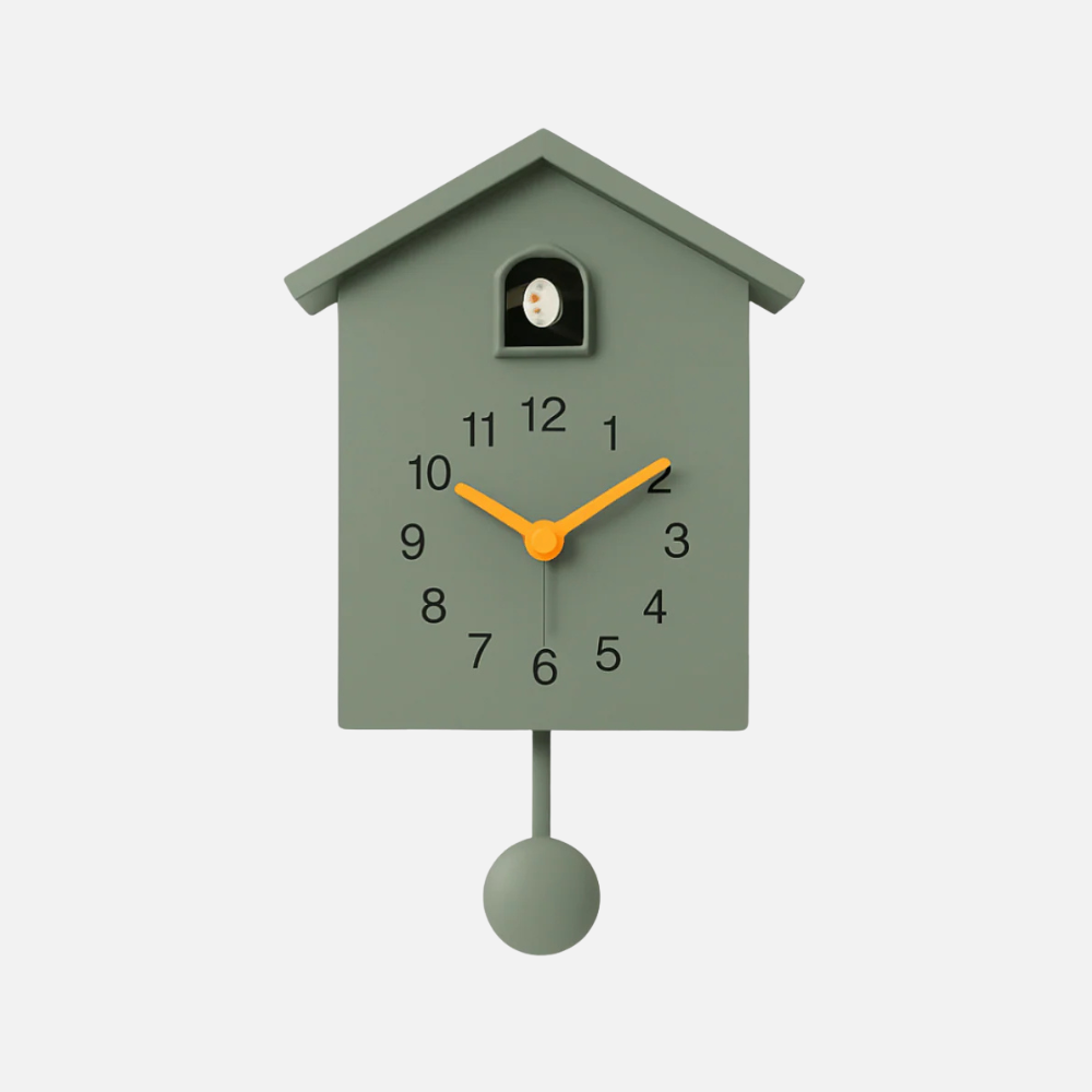 Horloge Coucou Moderne | Animation Magique Mode Nuit | Balancier
