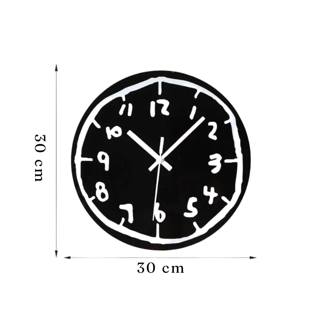 Horloge Murale Graffiti | Art Urbain 30cm | Silencieuse