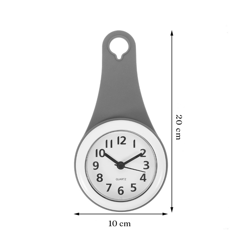 Horloge Murale Imperméable Ventouse | Salle Bain Cuisine | Étanche 20cm
