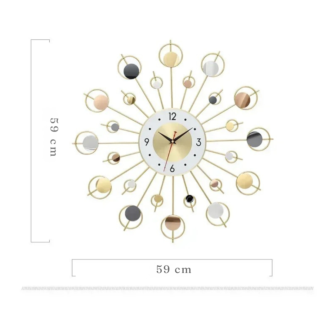 Horloge Murale Galaxie | Design Cosmique 59cm | Silencieuse