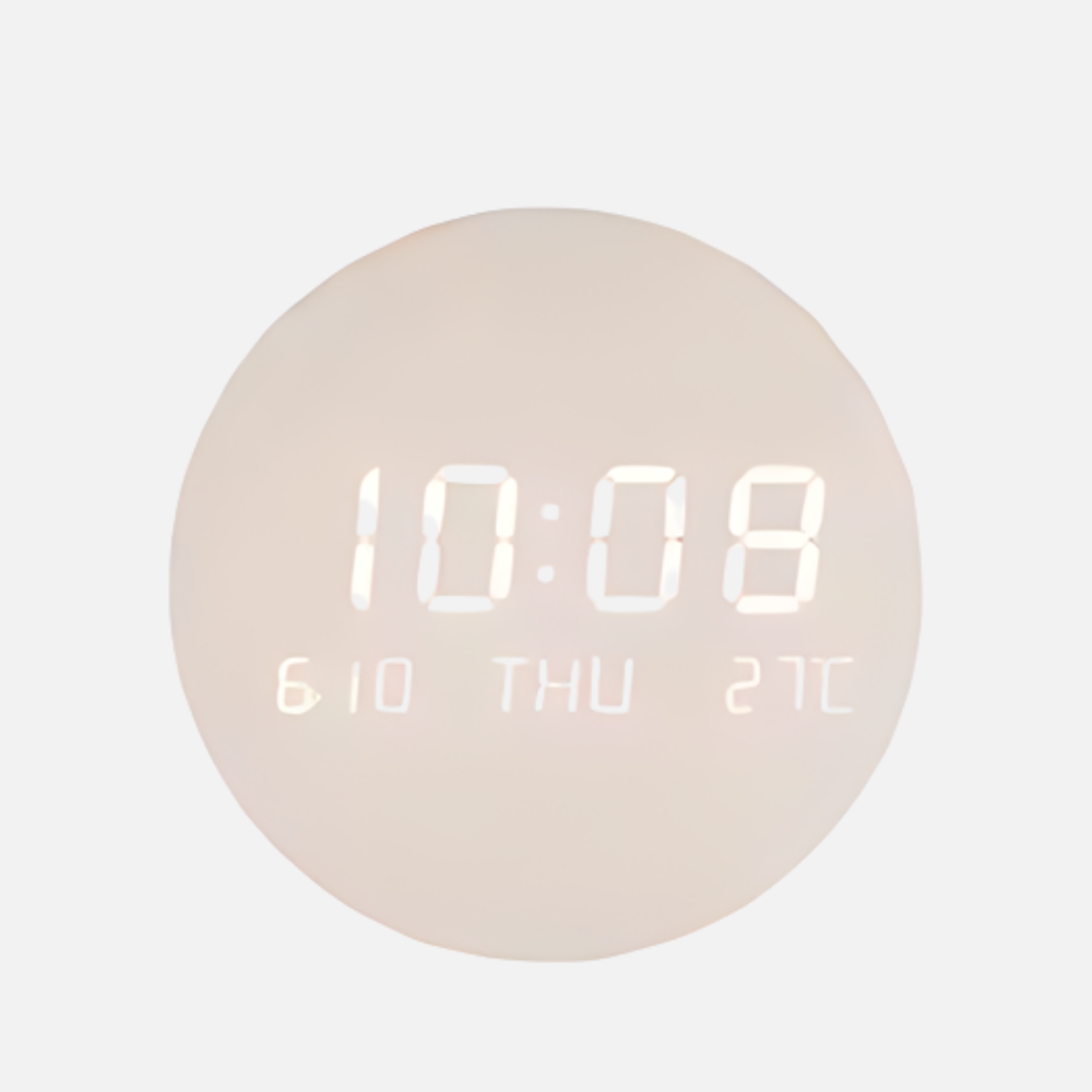 Horloge LED Multifonction | Batterie 8000mAh | Design Nordique