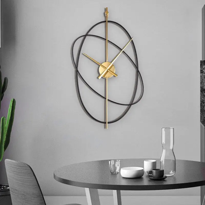 Horloge Murale Anneaux Luxe