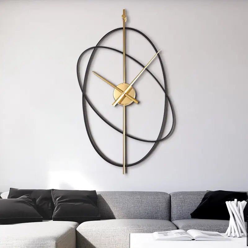 Horloge Murale Anneaux Luxe