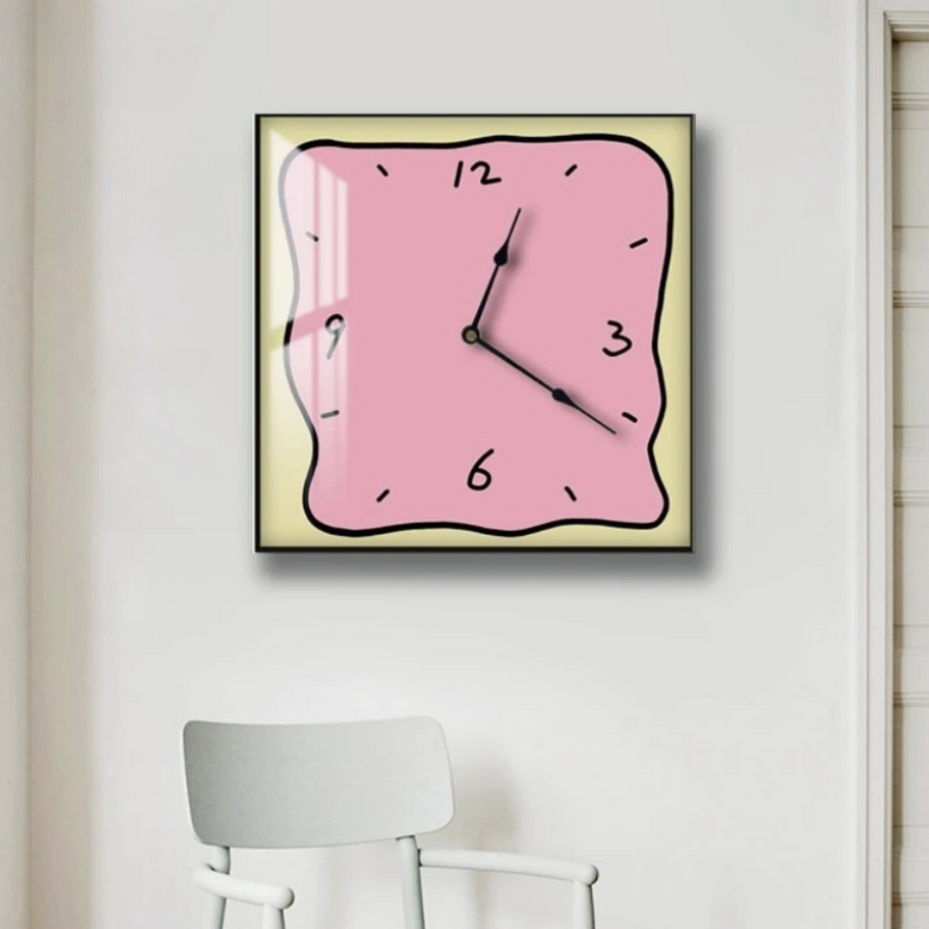 Horloge Graffiti Cartoon | Style Viral Coréen | Effet Déformé
