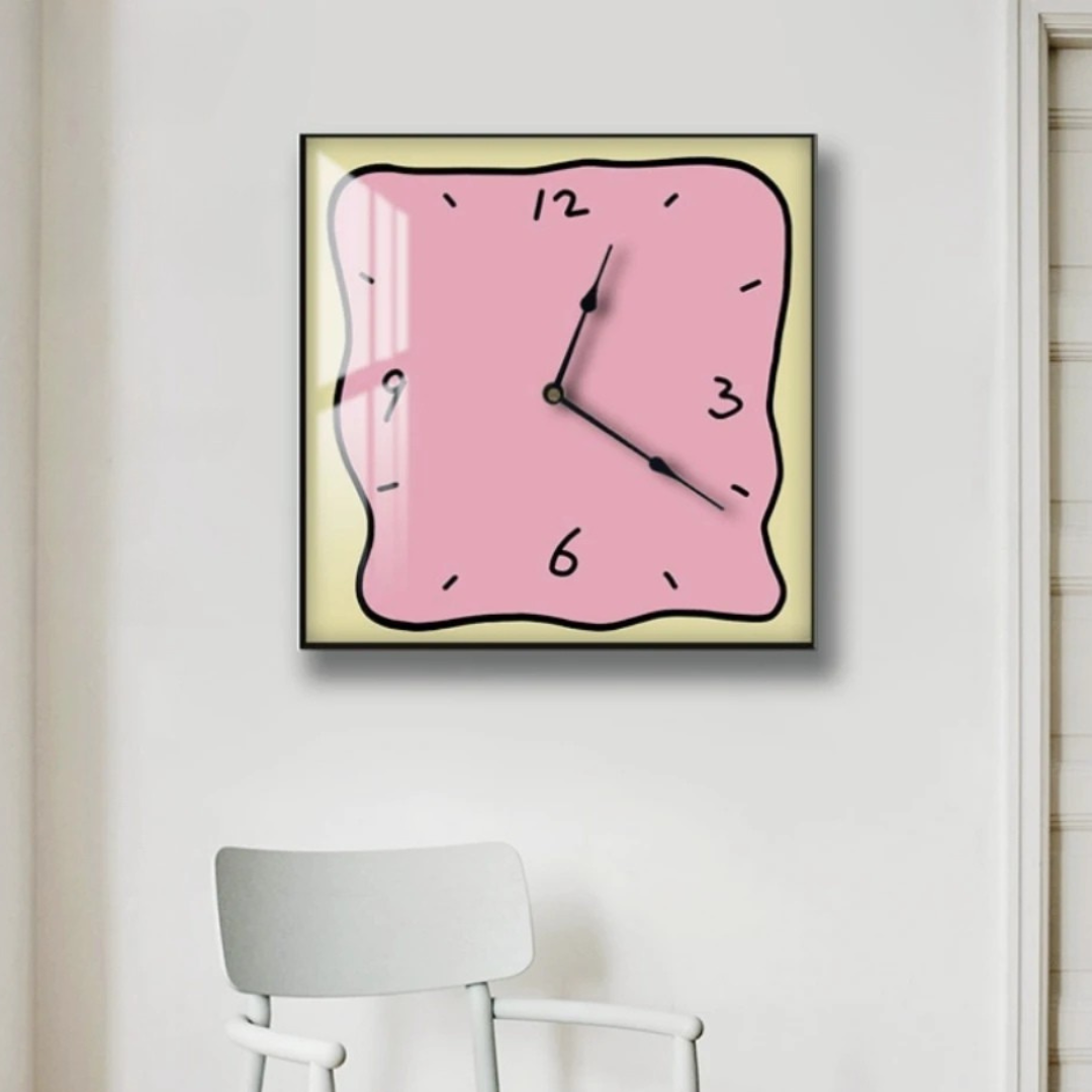 Horloge Graffiti Cartoon | Style Viral Coréen | Effet Déformé