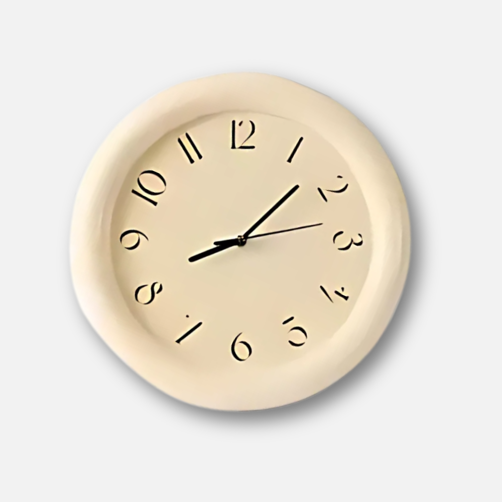 Horloge Murale Silencieuse 30cm | Design Moderne Minimaliste | ABS Résistant