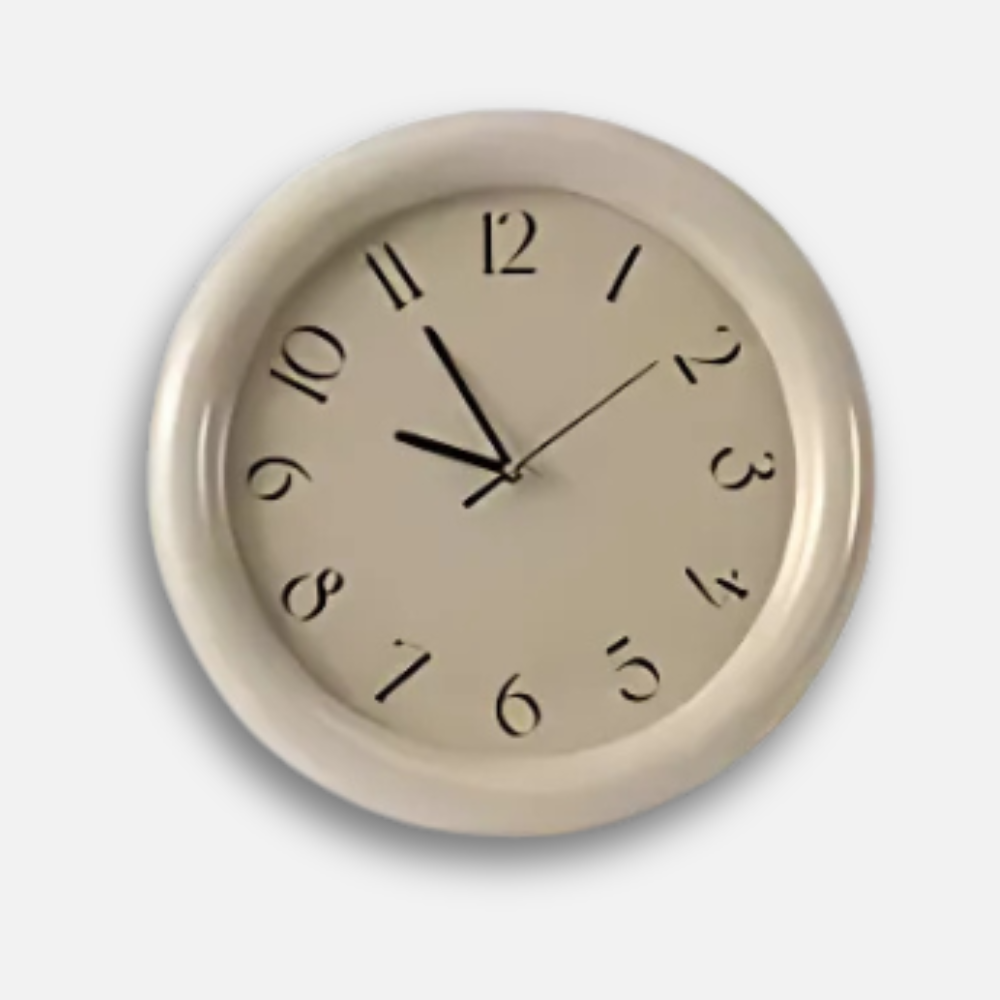 Horloge Murale Silencieuse 30cm | Design Moderne Minimaliste | ABS Résistant