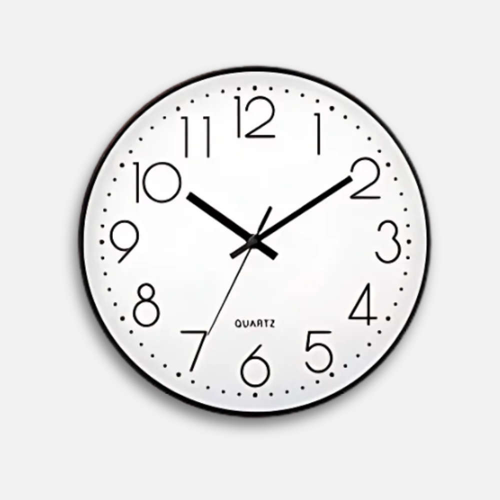 Horloge Murale Design Moderne Silencieuse | Zéro Bruit ABS | 20cm Écologique