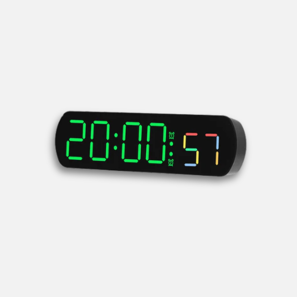 Horloge LED Digitale Moderne | Support Multimédia | Silencieuse